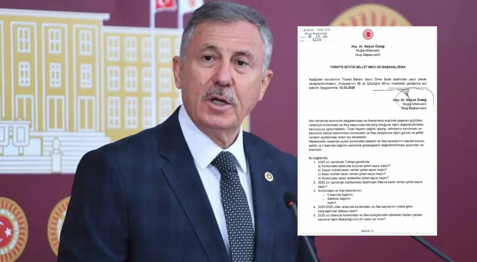 Konkordato ve iflas artışı Meclis gündeminde